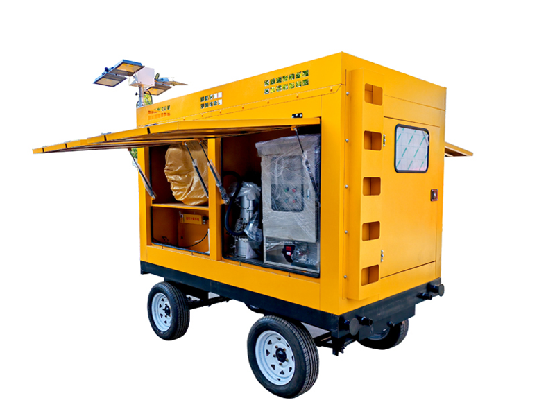 Diesel Engine Water Pump Set 100-2000 Cubic Mobile Vehicle Self-priming Pump Drainage and Flood Prevention Municipal Emergency Drainage Pump Set with Trailer