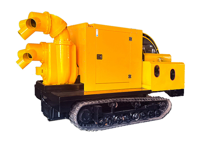 Crawler Flood Control Pump Truck 500 Cubic Diesel Water Pump Set River Flood Control Dedicated Wireless Remote Control Fully Automatic